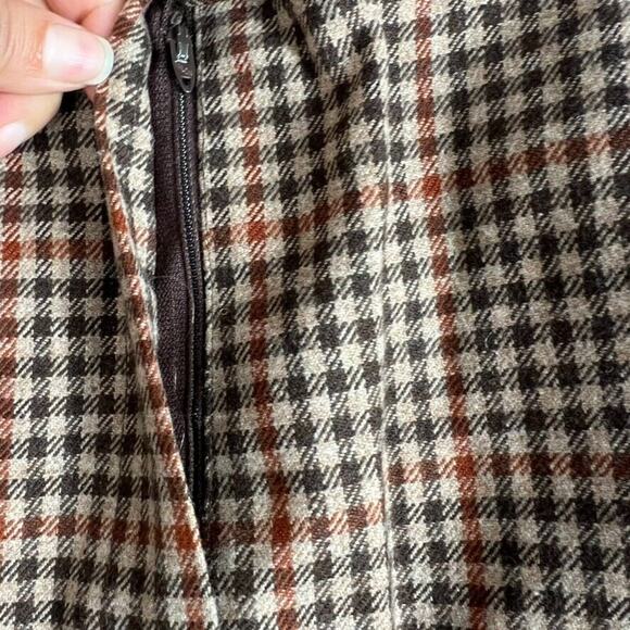 EVAN PICONE Skirt Women 10 Pleated Wool Blend Pockets Zipper Vintage 70's - Picture 7 of 10